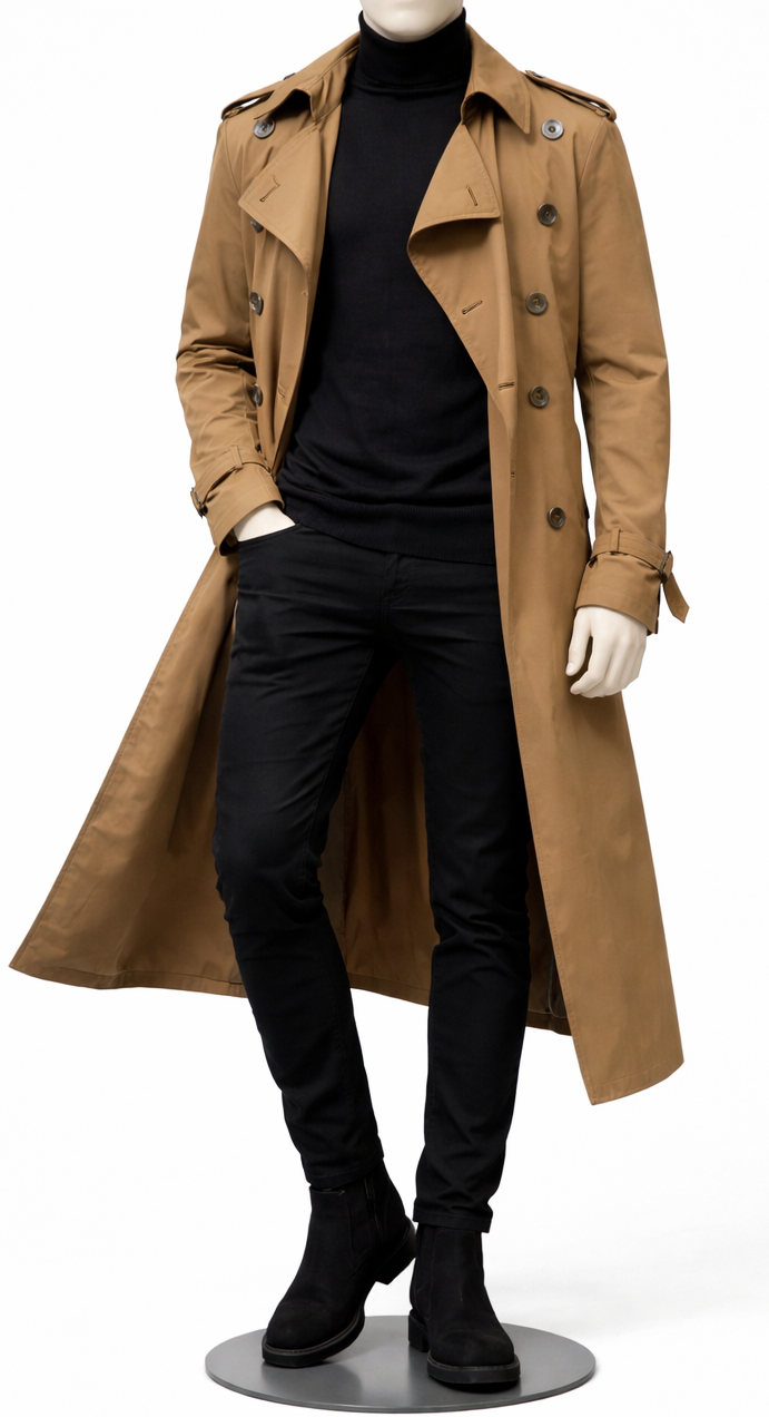 Executive Trench Coat Outfit